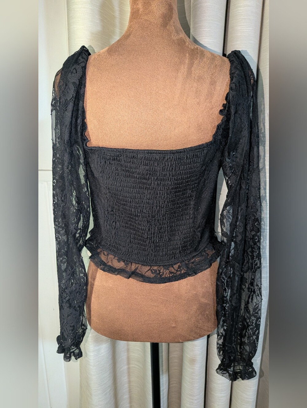Thorn & Fable Long Sleeve Corset Top Size Medium - Picture 4 of 5